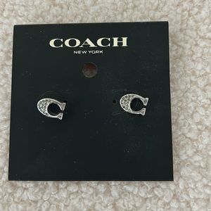 Coach C earrings NWT